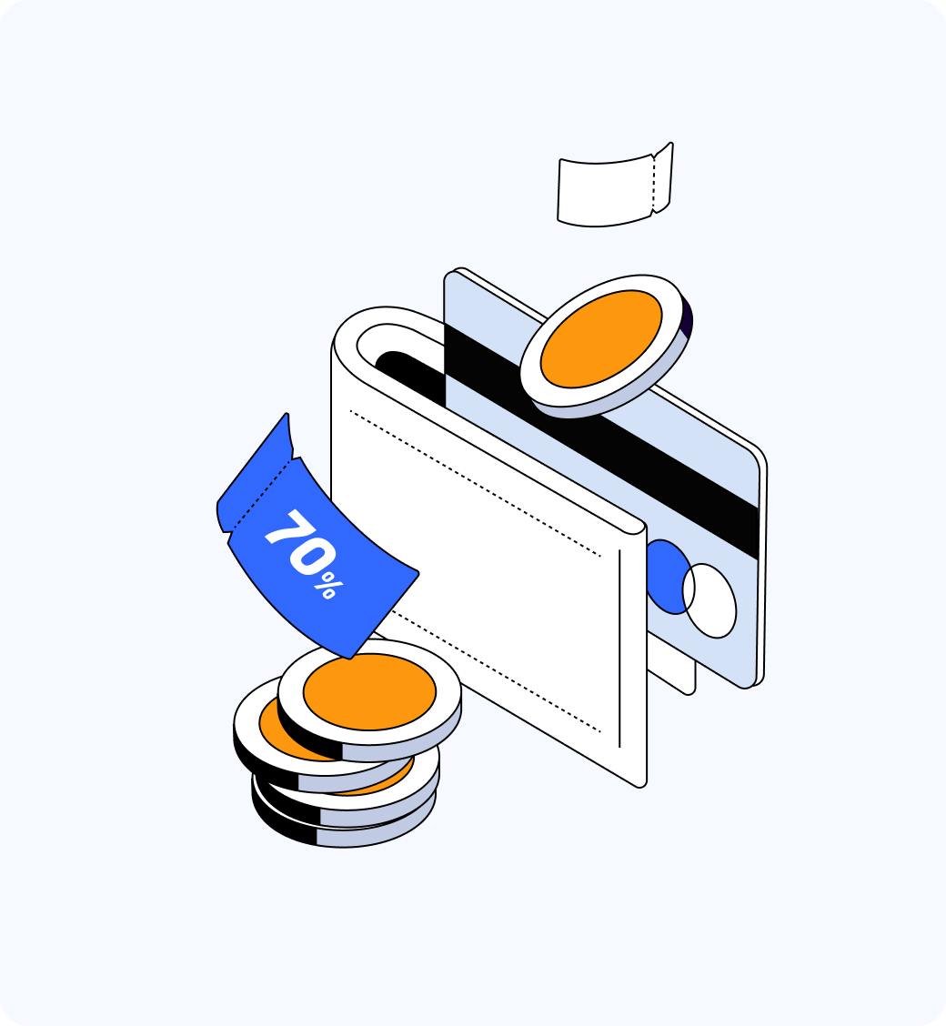 Icons representing advantages of the Tapbit platform for affiliates to promote.